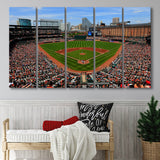 Oriole Park in Baltimore, Stadium Canvas, Sport Art, Gift for him, Multi Panels B, Canvas Prints Wall Art Decor