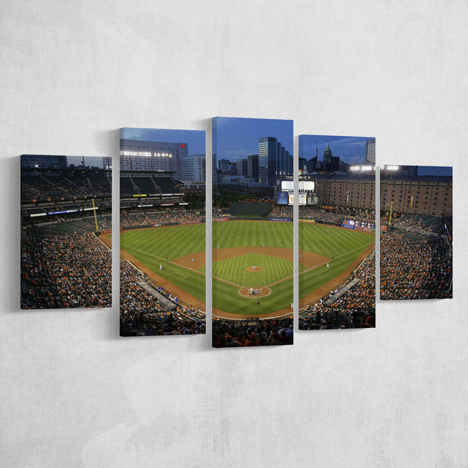 Oriole Park in Maryland, Stadium Canvas, Sport Art, Large Canvas, Multi Panels, Canvas Prints Wall Art Decor
