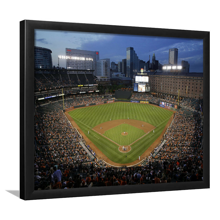Oriole Park in Maryland, Stadium Canvas, Sport Art, Gift for him, Framed Art Prints Wall Art Decor, Framed Picture
