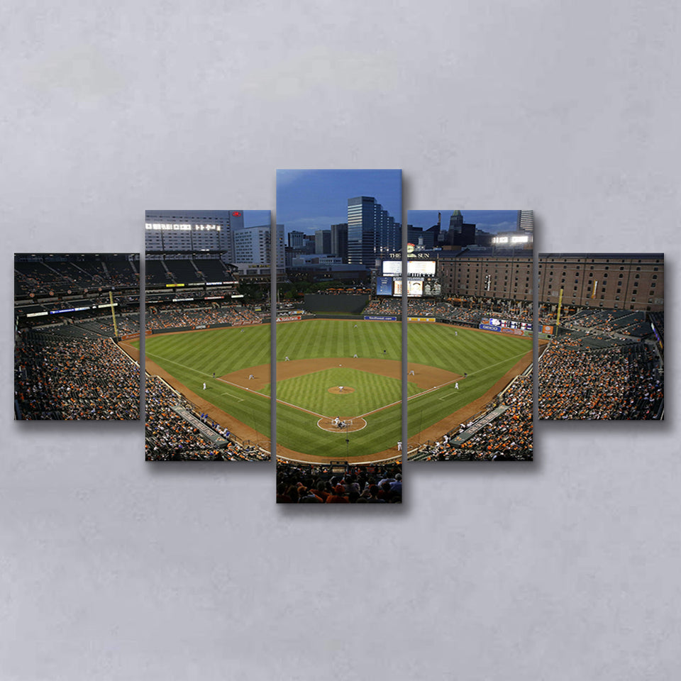 Oriole Park in Maryland, Stadium Canvas, Sport Art, Large Canvas, Multi Panels, Canvas Prints Wall Art Decor