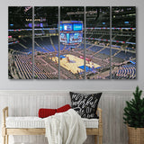 Orlando Magic Wall Art Amway Center Stadium Canvas Prints Basketball,Multi Panels B,Sport Stadium Art Prints, Fan Gift