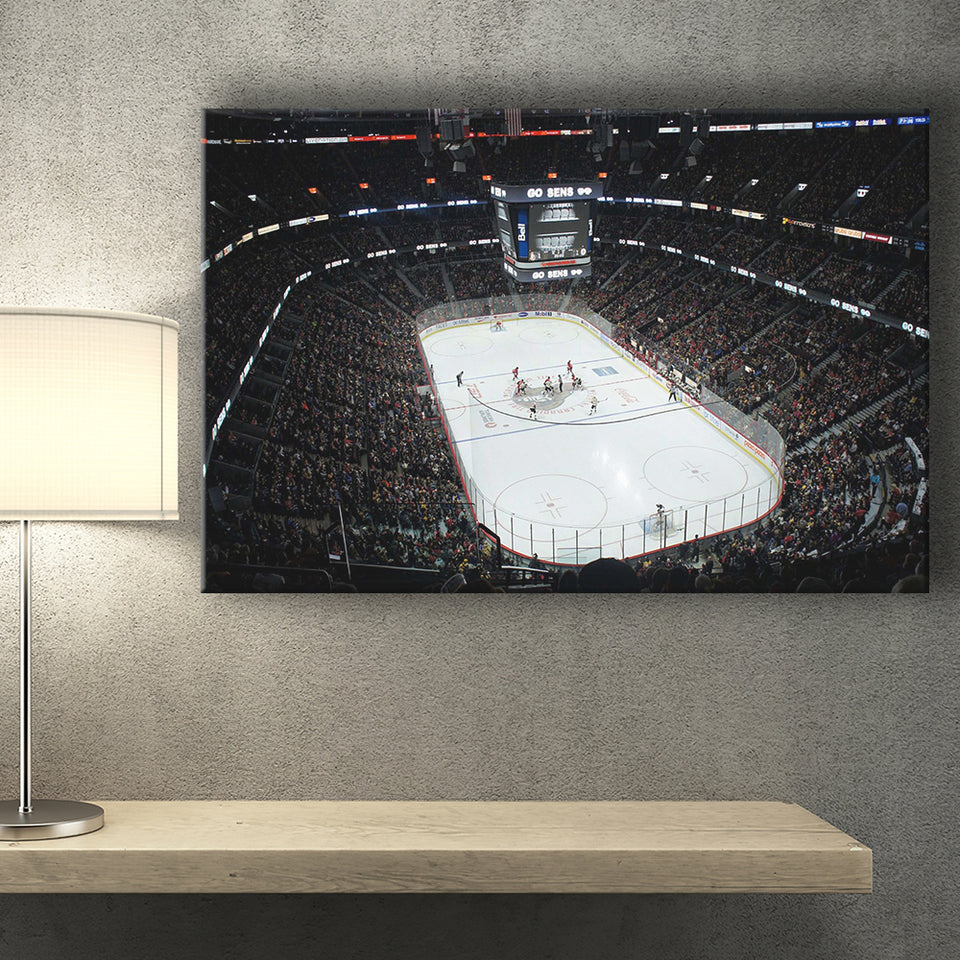 Ottawa Senators Stadium Canvas Prints Canadian Tire Centre Wall Art,Sport Stadium Art Prints, Fan Gift, Wall Decor
