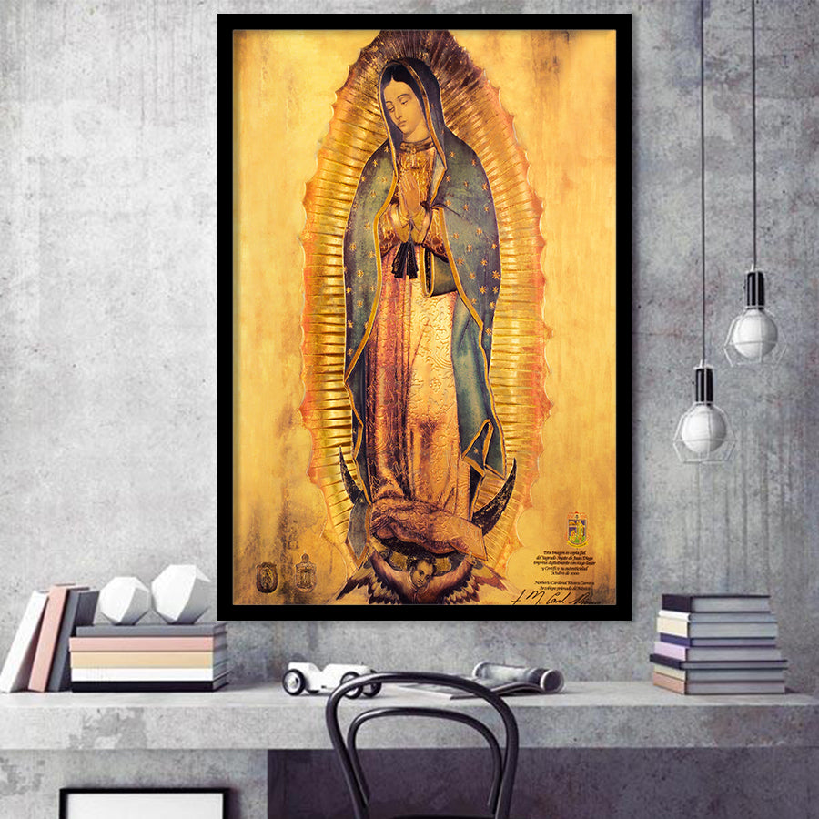 Our Lady Of Guadalupe Virgin Mary Religious Art Virgen De Guadalupe Print 1 Framed Art Print Wall Decor - Painting Art, Framed Picture