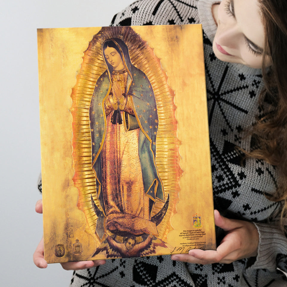 Our Lady Of Guadalupe Virgin Mary Religious Art Virgen De Guadalupe Print 1 Canvas Prints Wall Art - Painting Canvas, Wall Decor