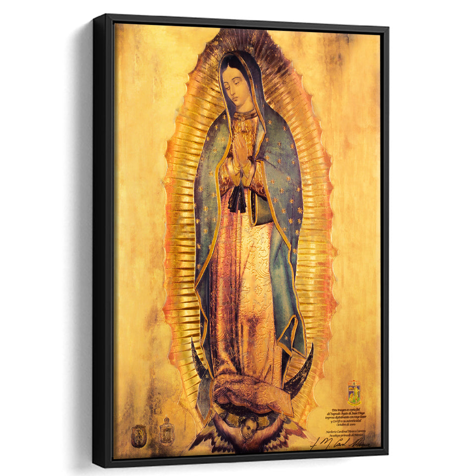 Our Lady Of Guadalupe Virgin Mary Religious Art Virgen De Guadalupe Print 1 Framed Canvas Prints Wall Art - Painting Canvas, Framed Picture