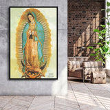 Our Lady Of Guadalupe Picture Catholic Art Print Framed Canvas Prints Wall Art - Painting Canvas, Framed Picture, Home Art Decor