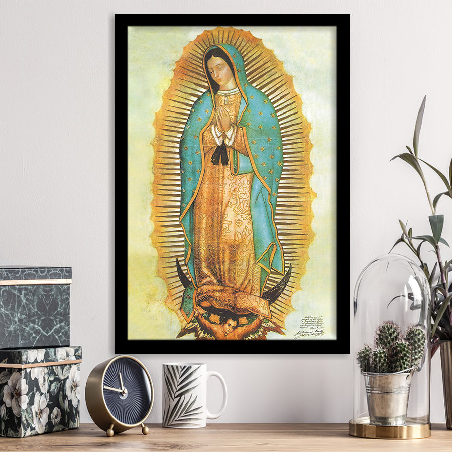 Our Lady Of Guadalupe Picture Catholic Art Print Framed Art Print Wall Decor - Painting Art, Framed Picture, Home Decor