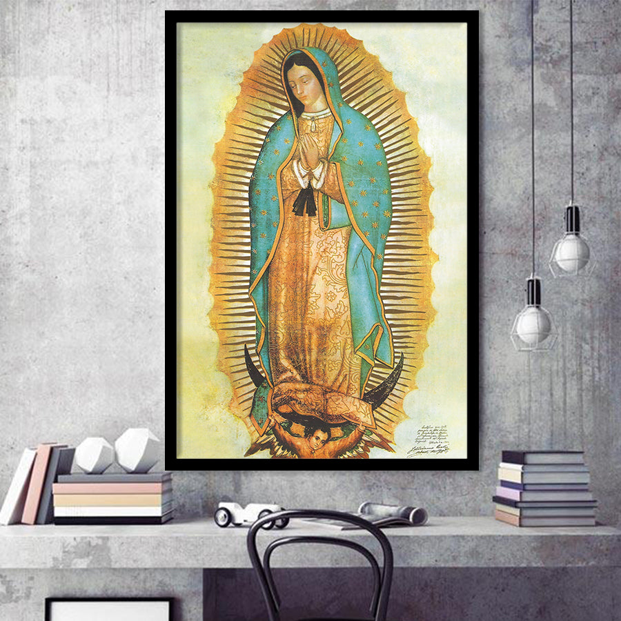 Our Lady Of Guadalupe Picture Catholic Art Print Framed Art Print Wall Decor - Painting Art, Framed Picture, Home Decor