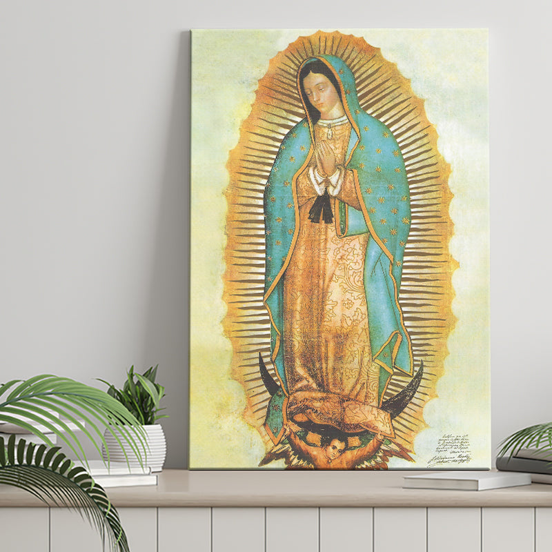 Our Lady Of Guadalupe Picture Catholic Art Print Canvas Prints Wall Art - Painting Canvas, Wall Decor, Home Decor