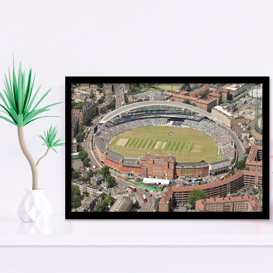 Oval Cricket Ground London, Stadium Canvas, Sport Art, Gift for him, Framed Art Prints Wall Art Decor, Framed Picture
