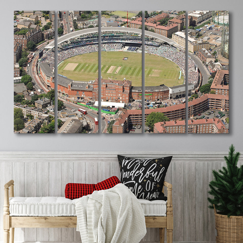 Oval Cricket Ground London, Stadium Canvas, Sport Art, Gift for him, Multi Panels B, Canvas Prints Wall Art Decor