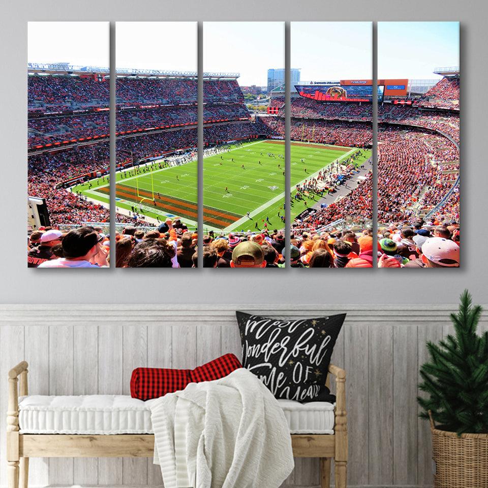 Overview of First Energy Field, Stadium Canvas, Sport Art, Gift for him, Multi Panels B, Canvas Prints Wall Art Decor