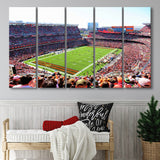 Overview of First Energy Field, Stadium Canvas, Sport Art, Gift for him, Multi Panels B, Canvas Prints Wall Art Decor