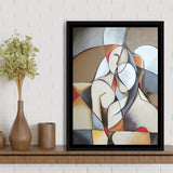 People Framed Canvas Prints Wall Art Home Decor - Painting Canvas,Black Frame, Ready to hang