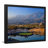 Pga West Stadium Course Hole 17 Golf Courses Alcatraz, La Quinta, California, Golf Sport Print, Framed Art Prints Home Decor