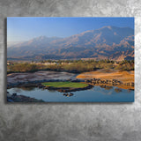 Pga West Stadium Course Hole 17 Golf Courses Alcatraz, La Quinta, California, Golf Art Print, Canvas Prints Wall Art Decor