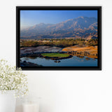 Pga West Stadium Course Hole 17 Golf Courses Alcatraz, La Quinta, California, Framed Canvas Prints Wall Art Decor, Floating Frame
