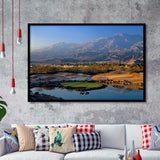Pga West Stadium Course Hole 17 Golf Courses Alcatraz, La Quinta, California, Golf Sport Print, Framed Art Prints Home Decor