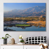 Pga West Stadium Course Hole 17 Golf Courses Alcatraz, La Quinta, California, Golf Art Print, Canvas Prints Wall Art Decor