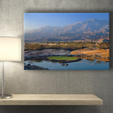 Pga West Stadium Course Hole 17 Golf Courses Alcatraz, La Quinta, California, Golf Art Print, Canvas Prints Wall Art Decor