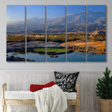 Pga West Stadium Course Hole 17 Golf Courses Alcatraz, La Quinta, California, 5 Panels Extra Large Canvas Prints Wall Art