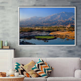 Pga West Stadium Course Hole 17 Golf Courses Alcatraz, La Quinta, California, Framed Canvas Prints Wall Art Decor, Floating Frame
