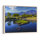 Pga West Stadium Course, Hole 17 At Califorlia, Golf Art Print, Framed Canvas Prints Wall Art Decor, Floating Frame