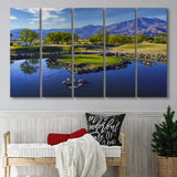 Pga West Stadium Course, Hole 17 At Califorlia, 5 Panels Extra Large Canvas Prints Wall Art Decor