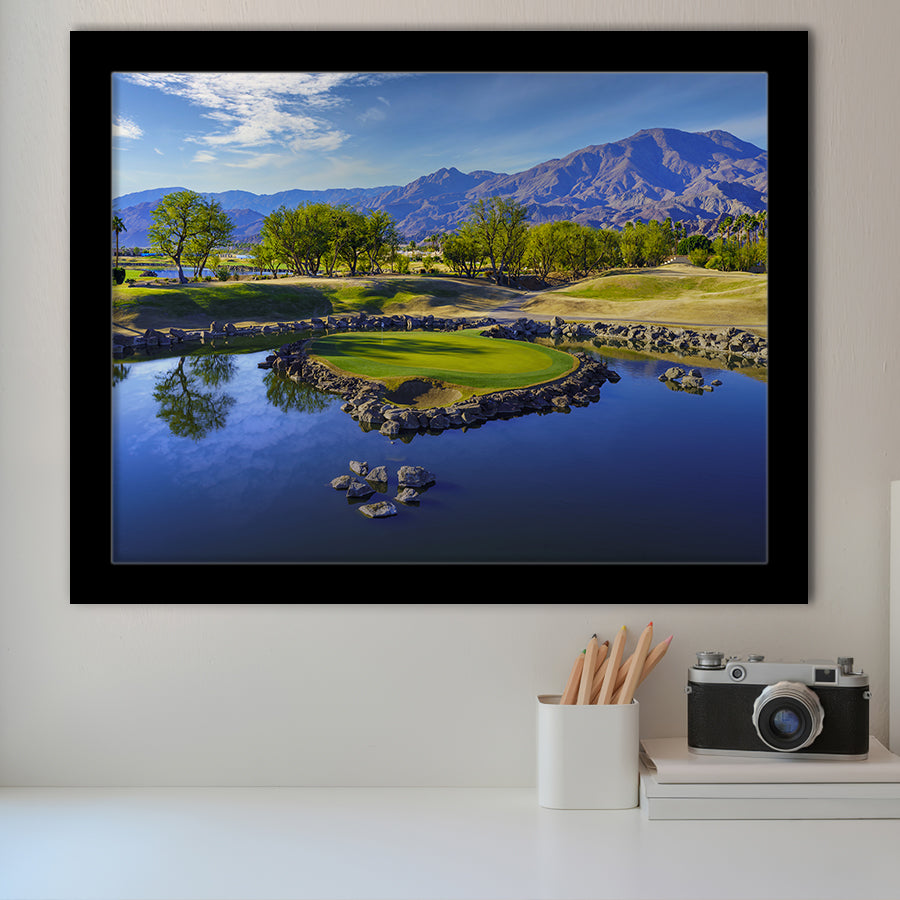 Pga West Stadium Course, Hole 17 At Califorlia, Golf Sport Print, Golf Lover, Framed Art Prints Home Decor