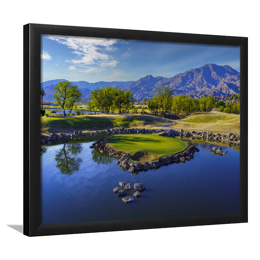 Pga West Stadium Course, Hole 17 At Califorlia, Golf Sport Print, Golf Lover, Framed Art Prints Home Decor