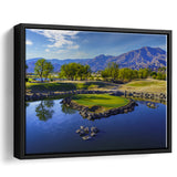 Pga West Stadium Course, Hole 17 At Califorlia, Golf Art Print, Framed Canvas Prints Wall Art Decor, Floating Frame