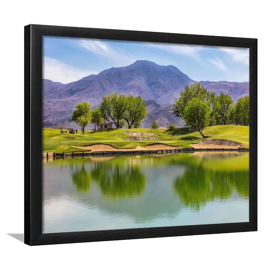Pga West Stadium Course, Hole 4, Golf Sport Print, Golf Lover, Framed Art Prints Home Decor