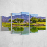 Pga West Stadium Course, Hole 4, Golf Art Print, 5 Panels Canvas Prints Wall Art Decor