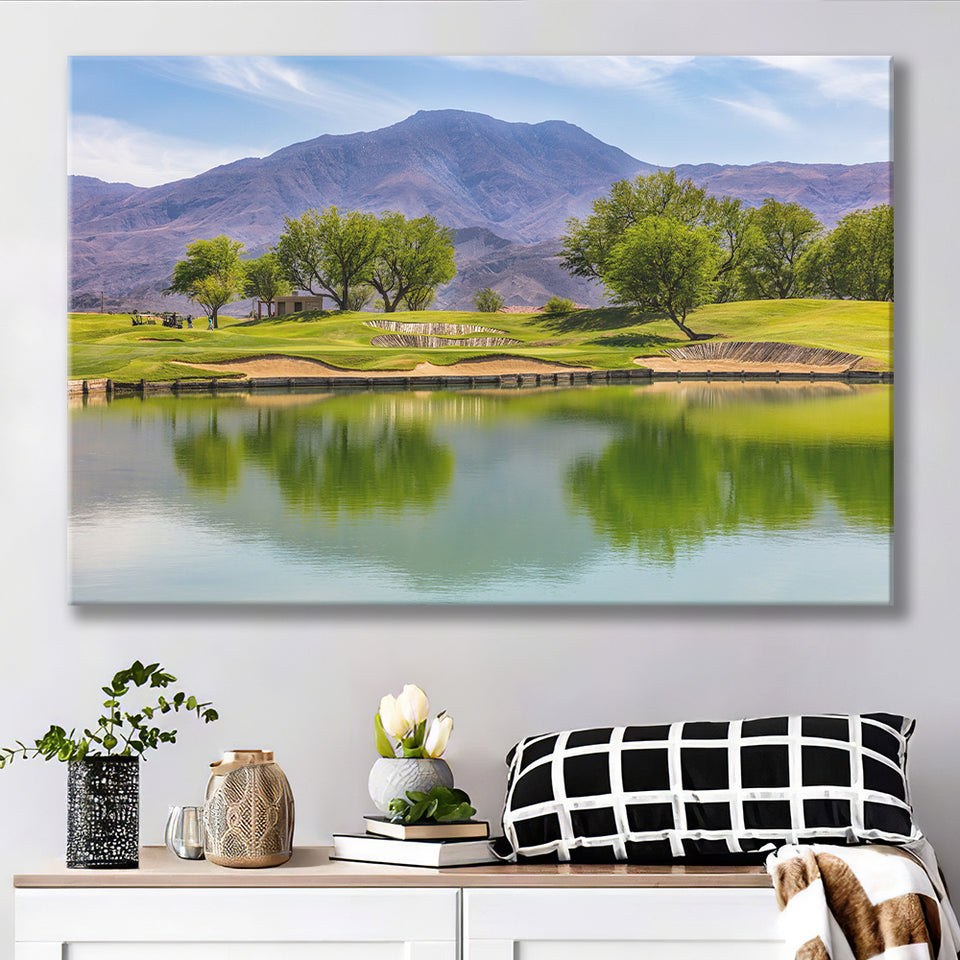 Pga West Stadium Course, Hole 4, Golf Art Print, Golf Lover, Canvas Prints Wall Art Decor