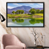 Pga West Stadium Course, Hole 4, Golf Art Print, Framed Canvas Prints Wall Art Decor, Floating Frame