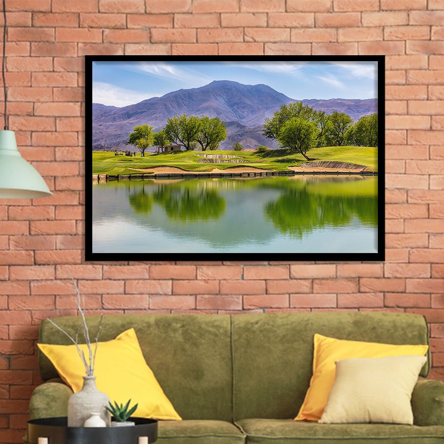 Pga West Stadium Course, Hole 4, Golf Sport Print, Golf Lover, Framed Art Prints Home Decor