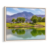 Pga West Stadium Course, Hole 4, Golf Art Print, Framed Canvas Prints Wall Art Decor, Floating Frame