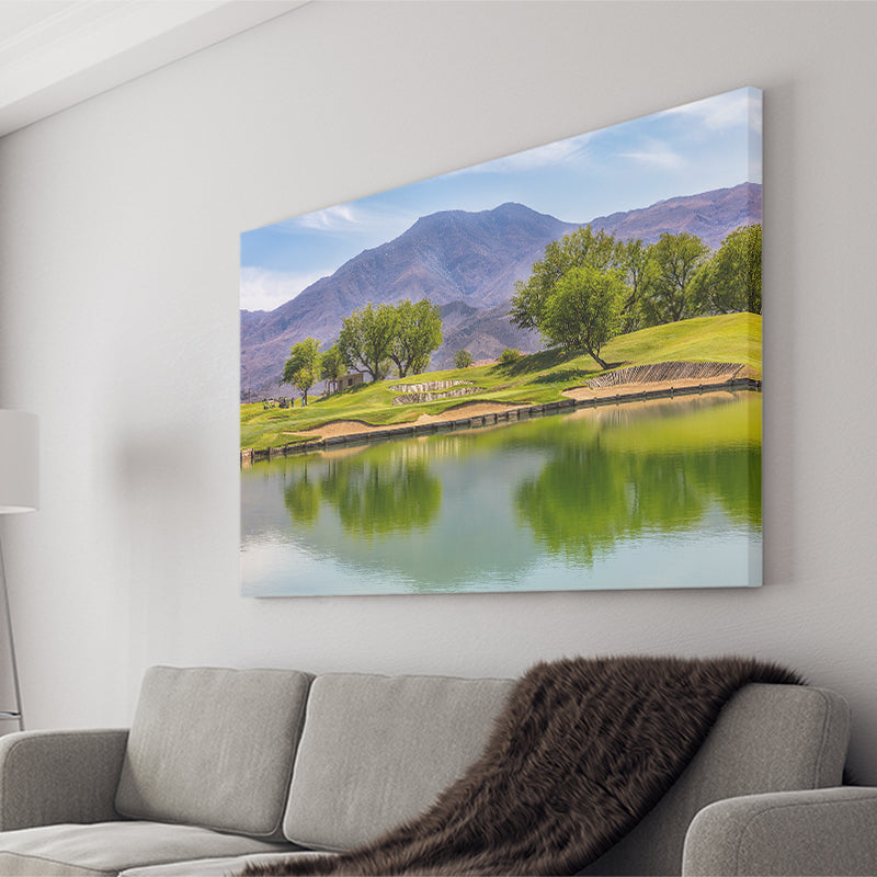 Pga West Stadium Course, Hole 4, Golf Art Print, Golf Lover, Canvas Prints Wall Art Decor