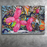 Pinky Balloon Dog Pop Art Canvas Prints Wall Art Decor - Painting Canvas, Home Decor, Art Print, Art For Sale