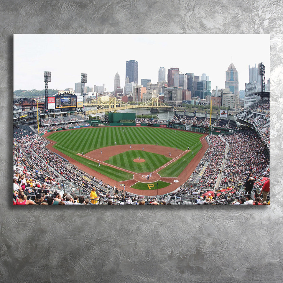 PNC Ballpark Stadium Canvas Prints Pittsburgh Pirates Wall Art Baseball,Sport Stadium Art Prints, Fan Gift, Wall Decor