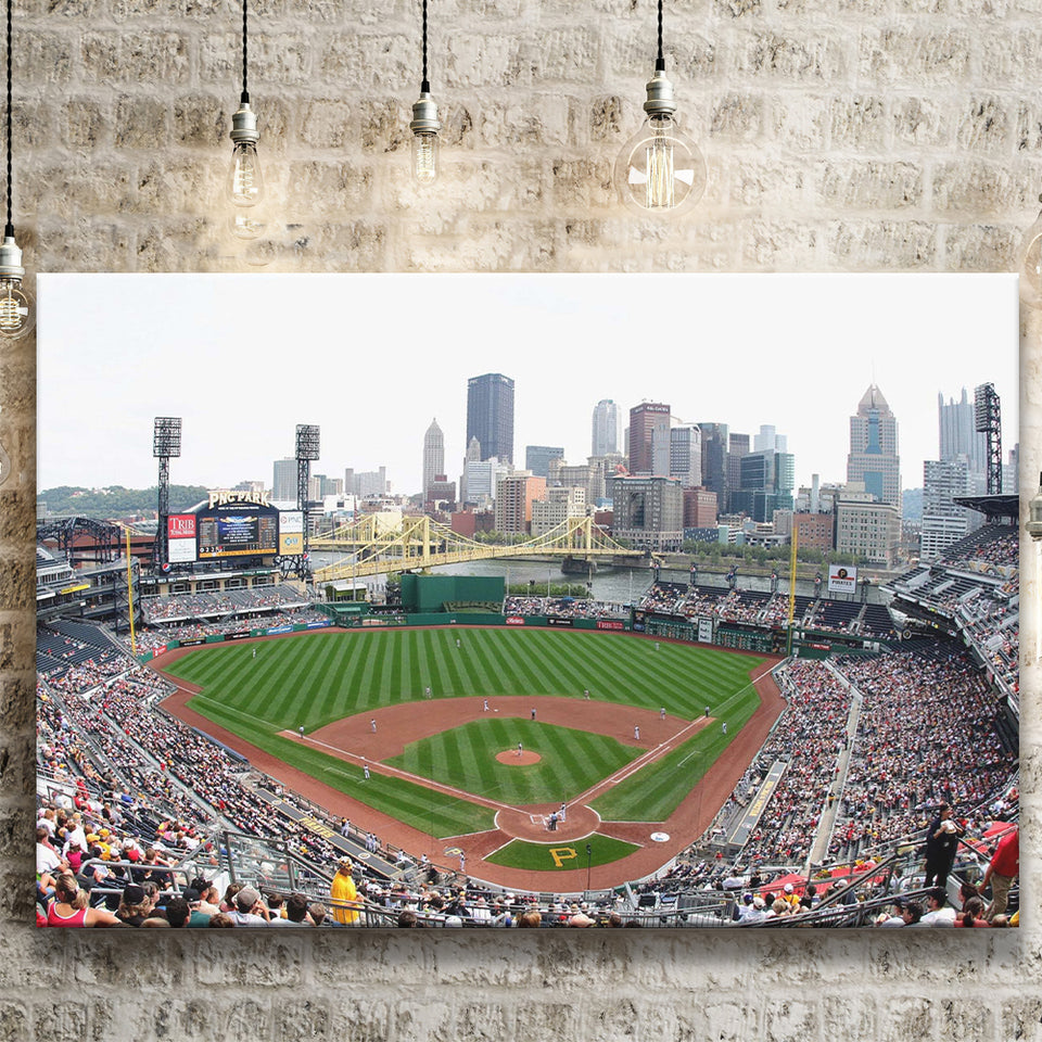 PNC Ballpark Stadium Canvas Prints Pittsburgh Pirates Wall Art Baseball,Sport Stadium Art Prints, Fan Gift, Wall Decor