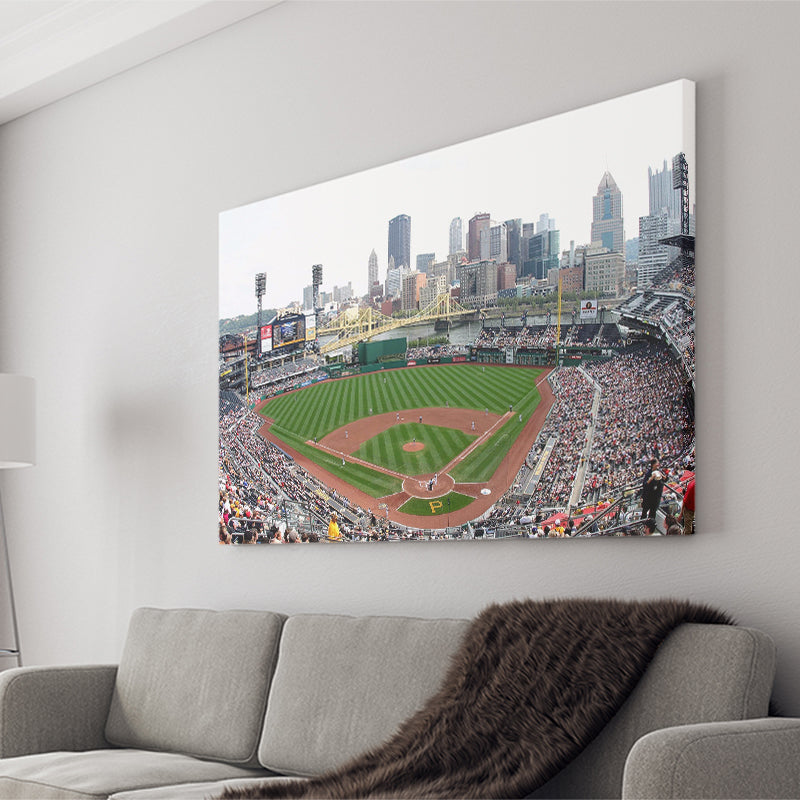 PNC Ballpark Stadium Canvas Prints Pittsburgh Pirates Wall Art Baseball,Sport Stadium Art Prints, Fan Gift, Wall Decor