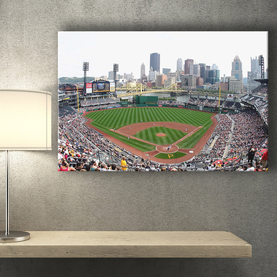 PNC Ballpark Stadium Canvas Prints Pittsburgh Pirates Wall Art Baseball,Sport Stadium Art Prints, Fan Gift, Wall Decor