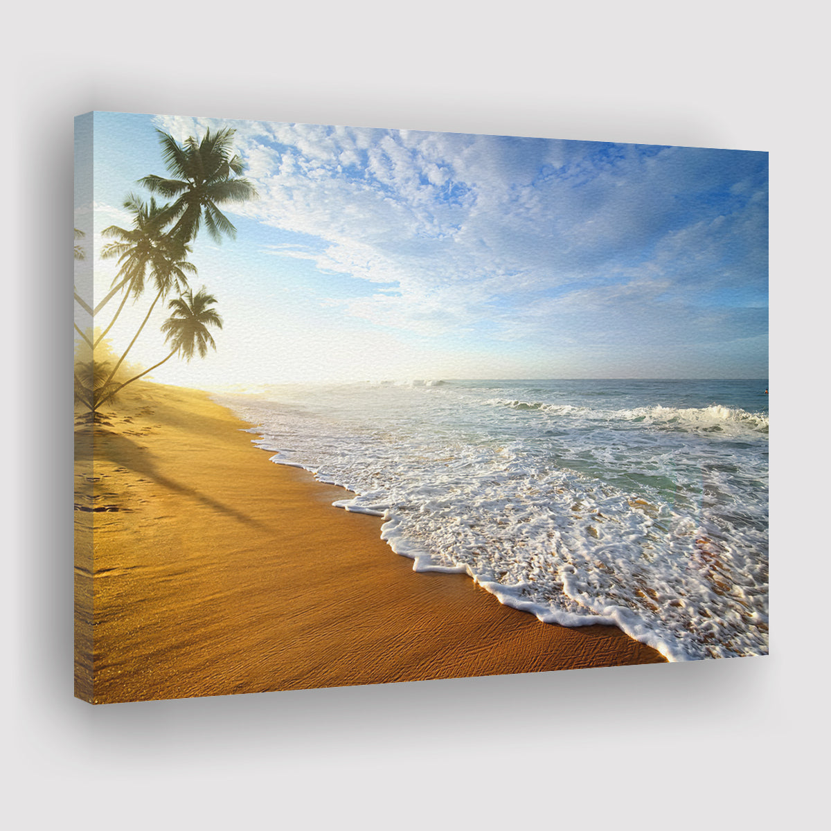 Heart Shaped Island Canvas Wall Art - Painting Canvas, Canvas Prints, –  UnixCanvas