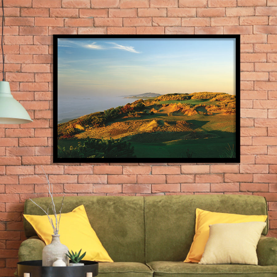 Pacific Dunes Golf Club Hole 11 Pacific Dunes Golf Courses, Bandon, Oregon, Golf Sport Print, Framed Art Prints Home Decor