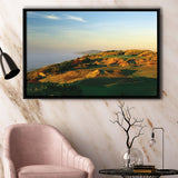 Pacific Dunes Golf Club Hole 11 Pacific Dunes Golf Courses, Bandon, Oregon, Framed Canvas Prints Wall Art Decor, Floating Frame