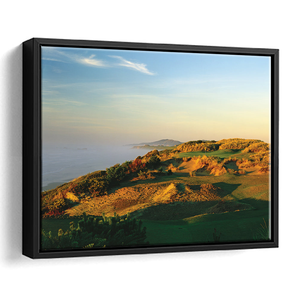 Pacific Dunes Golf Club Hole 11 Pacific Dunes Golf Courses, Bandon, Oregon, Framed Canvas Prints Wall Art Decor, Floating Frame