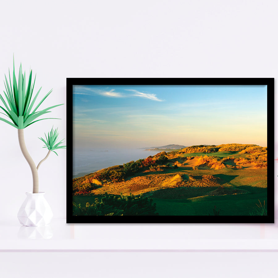 Pacific Dunes Golf Club Hole 11 Pacific Dunes Golf Courses, Bandon, Oregon, Golf Sport Print, Framed Art Prints Home Decor