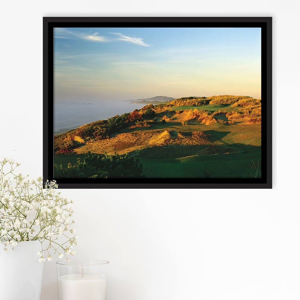 Pacific Dunes Golf Club Hole 11 Pacific Dunes Golf Courses, Bandon, Oregon, Framed Canvas Prints Wall Art Decor, Floating Frame