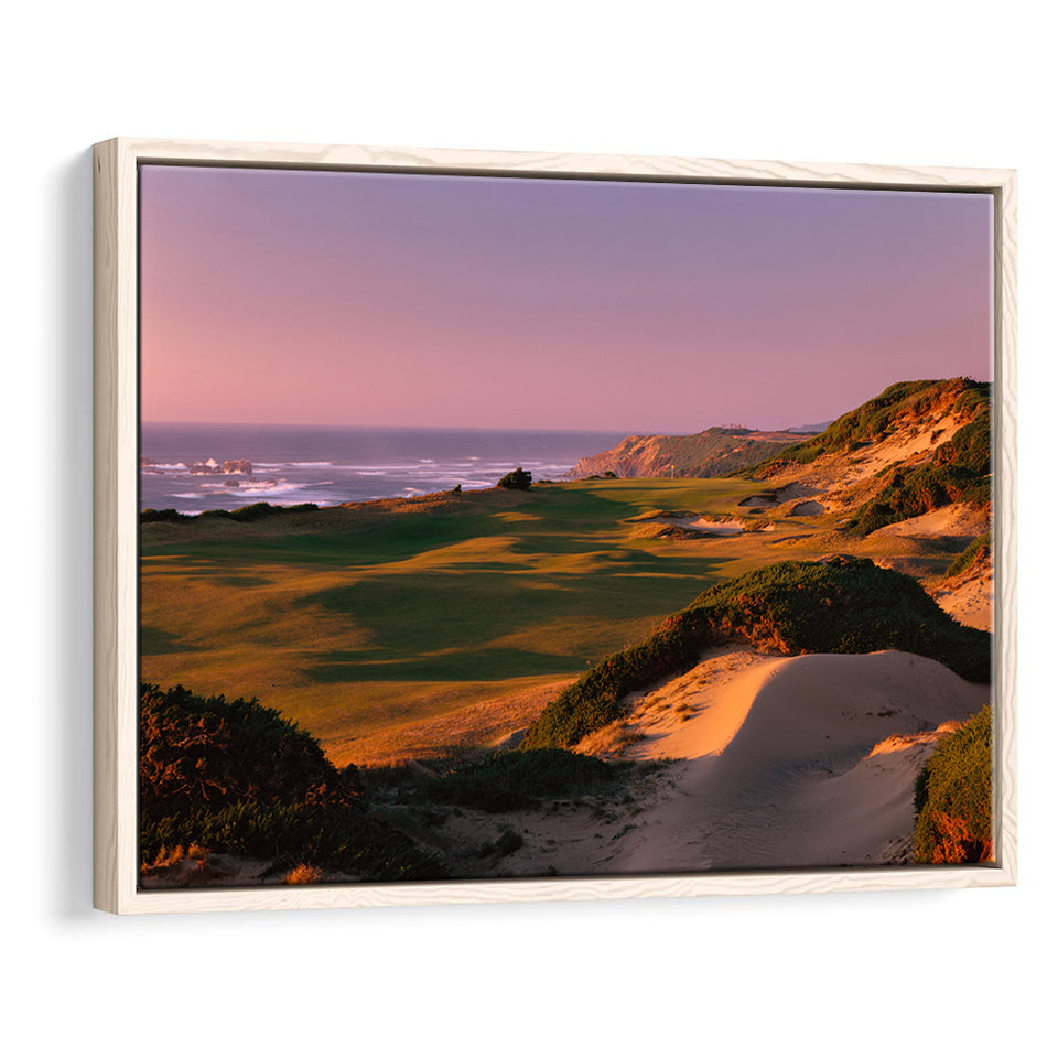 Pacific Dunes Golf Courses Hole 13, Bandon, Oregon, Golf Art Print, Framed Canvas Prints Wall Art Decor, Floating Frame